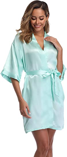 Robe Silk Women - Satin Robe Weibliche Intim Dessous Nachtwäsche