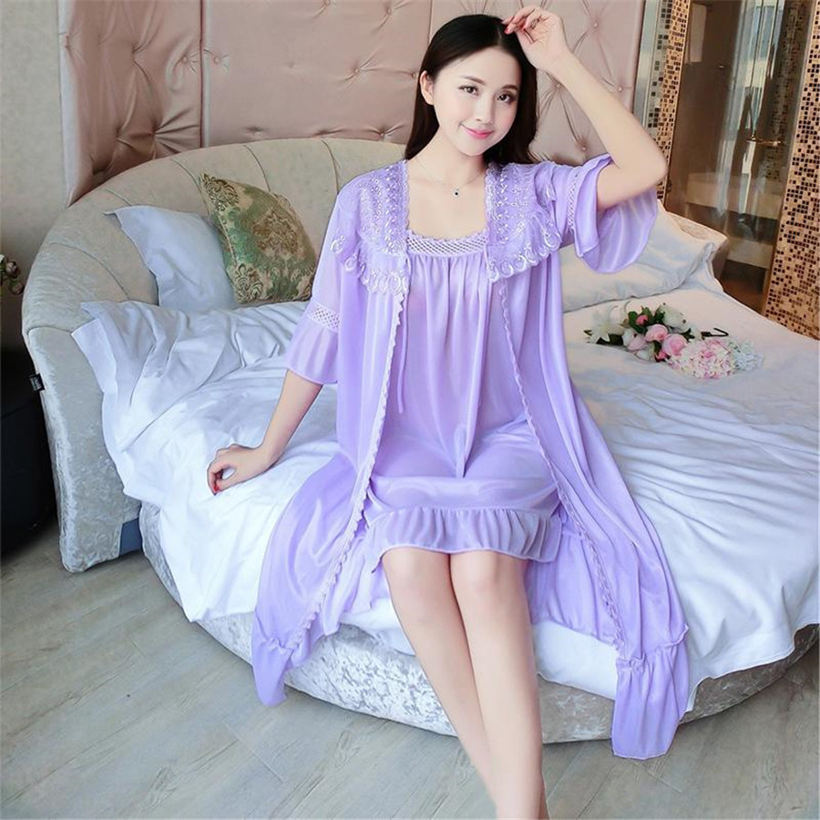 2024 Sexy V-ausschnitt Nachthe – Robe Silk Women Bewertung und Preis